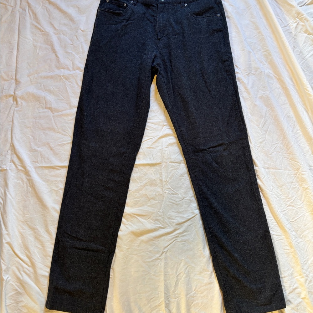 American Tall Men's Black Straight-Leg Pants